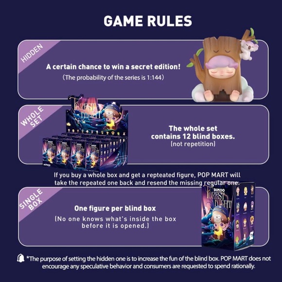 POP MART Dimoo Forest Night Series Blind Box - Picture 11 of 12